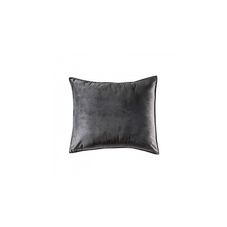 Funda de almohada velvet gris